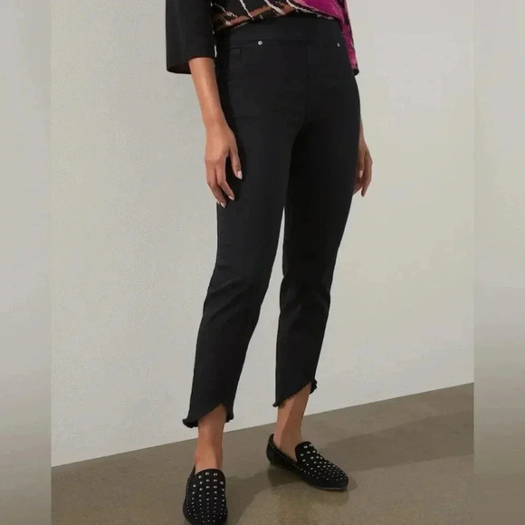 Chicos pull on Hem Detail Ankle Jeggings SZ 12/2 - Picture 1 of 7